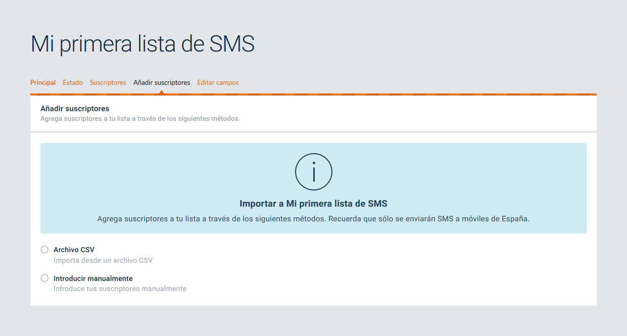 listas sms