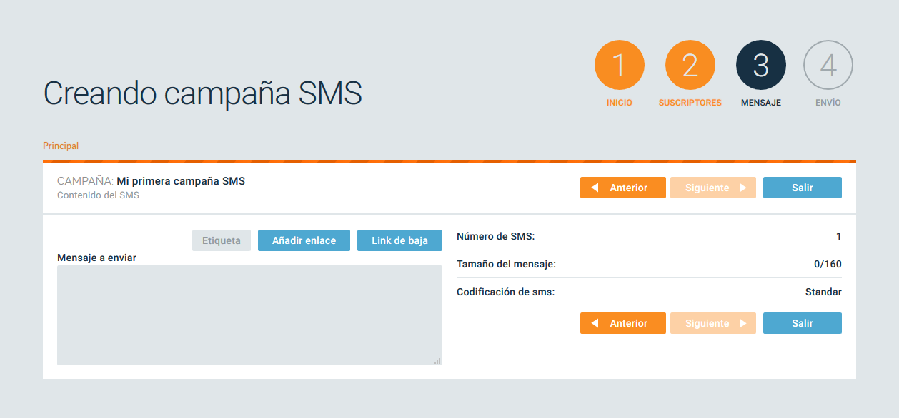 paso 3 sms